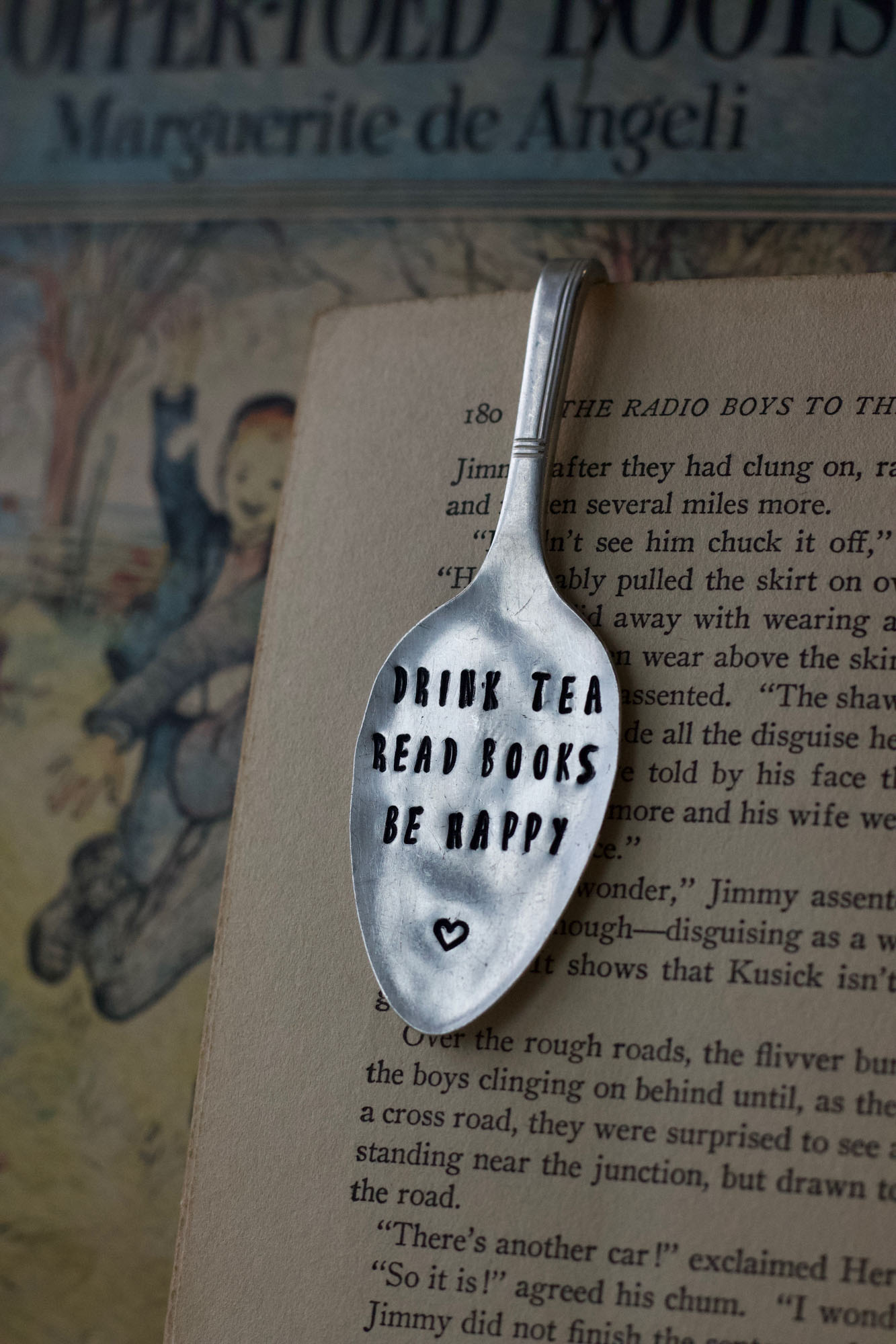 Happiness Is a Cup of Tea - Wood Bookmark